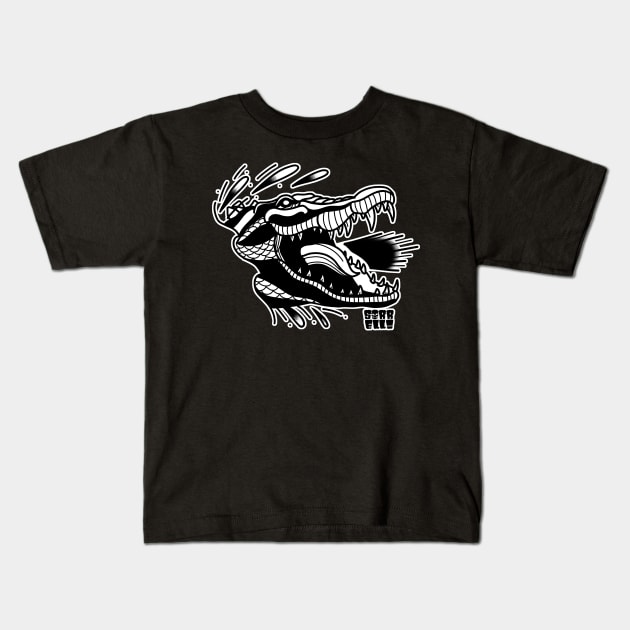 Crocodile Kids T-Shirt by ArtMonsterATX